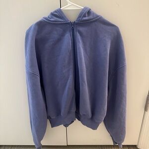 Cozy Purple Zip-Up Hoodie